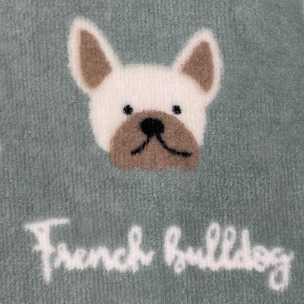 Envogue‎ Oversized Teal Dogs Maltese English Bulldog More Bath Towel 28